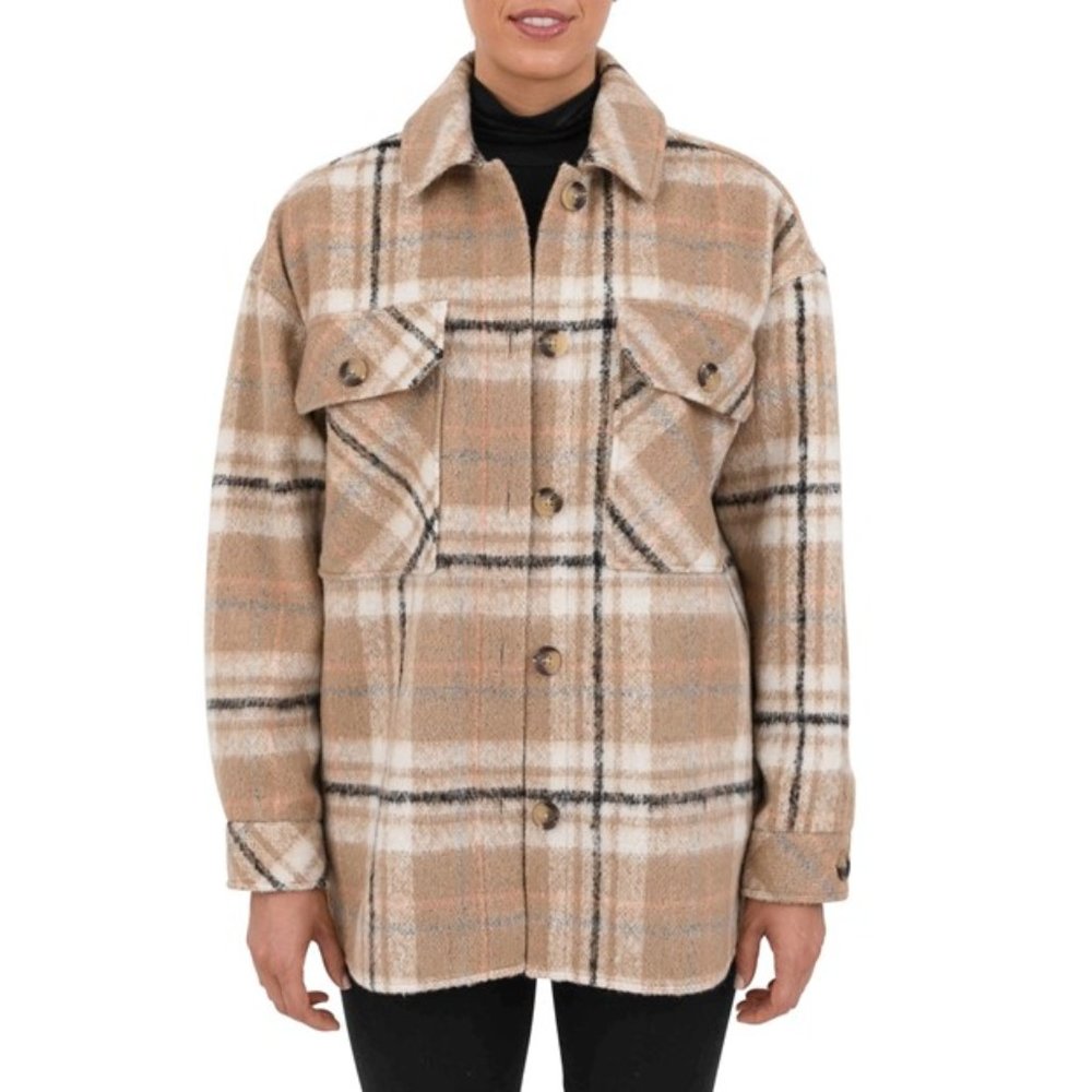 Cyn and Luca Oversized Plaid Shacket NWT